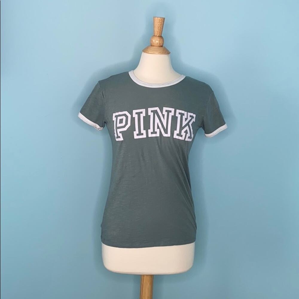 Army Green White Light Weight Pink Top T20